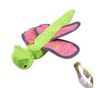 Plush Dragonfly Fetch Toy - Interactive Dog Toy, Outdoor Play with Crinkle Sound, Pet Exercise, Interactive Game, Canine Toys for Backyard Training and Active Play Adventures at Home Living Room
