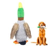 Plush Duck Dog Toy - Squeaky Realistic Wild Duck | Durable Chewable Chew
