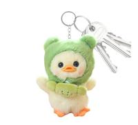 Plush Duck Keychain For Children - Adorable Stuffed Duck Keyrings, Soft Plush Animal Accessories For Boys Girls | Handcrafted Mini Charm, Lightweight Stuffed Key Holder, Fun Decorative