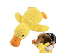 Plush Duck Toy: Puppy Chew Game, Durable Fabric Material, Funny Squeaker Toy Encourages Active Engagement | Dent Activity Use