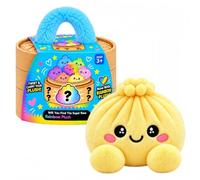 Plush Dumpling Mystery Squishy Bao Bun with Steamer Blind (Yellow) | Soft Stress Relief Fidget Sensory Squeeze Plushie Box for Adults Anxiety Relief Cute Collectible Mystery Gift