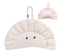 Plush Dumpling Pendant Toy - Pendant Keychain | Expression Steamed Stuffed Dumplings Plush Keychain | Cute Japanese Style Bag Charm Birthday Gift