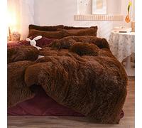 Plush Duvet, Soft Warm Wool Bedding, Fluffy Warm Winter Duvet Cover, Long Fleece Hair, Artificial Fur Plush,camel,200 * 230cm