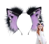Plush Ears Headband Halloween Headband for Women | Animal Cosplay Ear Headband for Women, Soft and Comfortable Hair for Ball, School Plays, Theatre, Co