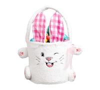 Plush Easter Basket, Plush Rabbit Shoulder Bag for Storing - Easter Treat Bags, for Easter Parties, Picnics, Home Sweets Toys