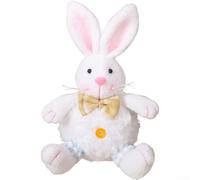 Plush Easter Bunny Hanging Ornament 19x12x7cm Pink or Yellow Soft
