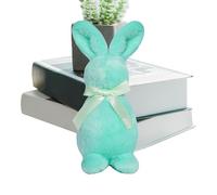 Plush Easter Bunny - Seasonal Tabletop Decoration | Cartoon Animal Dolls | for Bookcase Bookshelf Display Cabinet Dressing Table Nightstand Bedside Study Bedroom Living Room