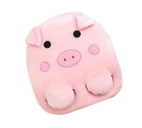 Plush Electric Hand Warmer - USB Heated Cushion 37 x 32 x 8 cm, Pocket Warmer with Animal Shape, 3 Level Temperature Controller, Soft Foot Heating Pad
