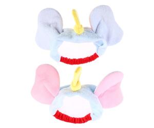 Plush Elephant Hair Band with Elastic Adjustable Knotted Design | Dreamy Hand Dyed Plush, Gentle on Hair, around House or Working, for Girls and Teenagers
