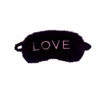 Plush Eye Mask for Sleeping & Soft Fuzzy Sleep Mask Blackout(Black 02) | Polyester Fluffy Sleeping Eye Mask, Multi Color Portable Drowsy Sleep Mask for Nap Travel
