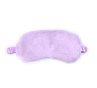 Plush Eye Mask for Sleeping & Soft Fuzzy Sleep Mask Blackout(Light Purple) | Polyester Fluffy Sleeping Eye Mask, Multi Color Portable Drowsy Sleep Mask for Nap Travel