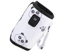 Plush Fabric Bottle Warmer Sleeve, 21 Level Temperature Control USB Milk Heat Keeper, Portable & Lightweight Portable Milk Warmer with Intelligent Temperature Adjustment