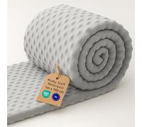 Plush Fabric by the metre 1 M - Soft Plush Fabric for Sewing Crafts Decoration Perfect for Clothing Blankets Cushions Accessories and DIY Couture Projects Oeko-Tex Light Gray