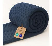 Plush Fabric by The metre 1 M - Soft Plush Fabric for Sewing Crafts Decoration Perfect for Clothing Blankets Cushions Accessories and DIY Couture Projects Oeko-Tex Navy Blue