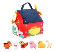 Plush Farm Toys - Soft Portable Interactive Stuffed Animals Sensory Play, Developmental Learning for Boys, Girls, and Kids, Ideal for Family Fun, Educational Play, and Imaginative Barn Adventures