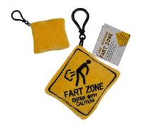 Plush fart cushion with sound & carabiner hook (in atteries) ca. 10 cm