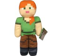 Plush Figures Compatible Minecraft Video Game Enderman Steve Alex Creeper Wolf Lama Ocelot Pork (Alex)