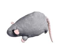 Plush Figurine - Hyper Real Faux Mouse Sculpture, Fabric Filled Character Model | Soft Object, Interactive Pretend Play Prop, Nursery Study Lounge Sofa Bed Desk Decoration