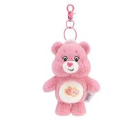 Plush Fluffy Fur Teddy Bear Pink Love Heart Kawaii Care 3D Kawaii Y2K Harajuku Oversized Big Decorative Keyring Bag Charm Key Ring Chain Keychain Personalised Clip Name Clasp Custom Design