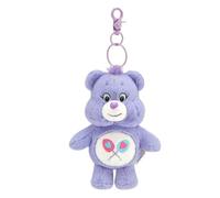 Plush Fluffy Fur Teddy Bear Purple Rainbow Kawaii Care 3D Kawaii Y2K Harajuku Oversized Big Decorative Keyring Bag Charm Key Ring Chain Keychain Personalised Clip Name Clasp Custom Design