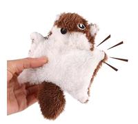 Plush Flying Squirrel Cat Toy With Crinkle Paper - Squeaky Interactive Teaser For Indoor Kittens | Bite-Resistant Chew Pillow For Feline Exercise And Self-Play Training