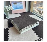 Plush Foam Floor Mat, 12 Pcs Puzzle Foam Floor Mat For Bedroom,Interlocking Carpet Squares,Splicing Floor Mats(Coffee+khaki)