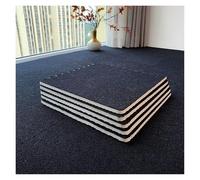 Plush Foam Floor Mat, 12 Pcs Puzzle Foam Floor Mat For Bedroom,Interlocking Carpet Squares,Splicing Floor Mats(Black)