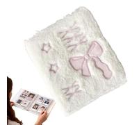 Plush Folder - Self Adhesive Picture Storage Book A6 | Portable Photo Binder 21x18cm with Inner Pages, Photo Album for Receipts, Tickets, Craft Project, Artist, Scrapbook