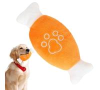 Plush for Dogs - Chicken Leg Cartoon Dog Plush for Puppy Teething - Tear Resistant Reduce Boredom Entertainment Pet Chewing Supplies for Lovers, Families
