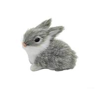 Plush For Mini Rabbit Decoration Designed with Realistic Details and Gentle Touch for Enhancing Indoor Ambiance (Gray)