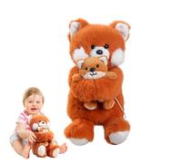 Plush Fox Doll, Family Animal Toy Set, Soft Huggable Plush with Realistic Design, Stuffed Toy, Collectible Accessory with Soft Texture, Necessities for Party Favors Holiday Mother's Day Wedding