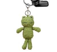 Plush Frog Keychain - Unique Frog Plush Key Holder, Fun Green Plush Keychain for Keys & Bags | Bag Charm Collection, Cute Frog Keychain, Key Ring, Fun Accessory for Backpack, Perfect Frog Gift