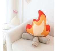 Plush Funny Campfire Plush Toys, Soft Simulation Bonfire Stuffed Plushies Doll Fake Fire Firewood Plush Pillow for Outdoor Camping Room Decor Kids Pleasantly Surprised Gifts