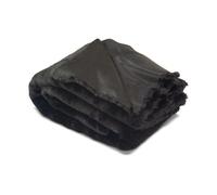 Plush Fur Fabric - 152 cm / 60 Inches Wide - Multi-Color Soft Fur Material for Crafts, Toy Making, Apparel; Ideal for Coats, Trim, Fleece Crafts (Black - 0.5 Metre)