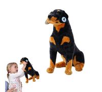 Plush German Shepherd Dog - Soft Toy Figure, Realistic Canine Figurine, Stuffed Animal | Large Hugging Pillow For Room Decor Sofa Ornament Boys Girls Growth Partner Childhood Companion Cuddly A