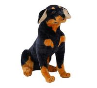 Plush German Shepherd - Soft Toy Figure, Large Stuffed Animal, Realistic Dog Design, Detailed Realistic Features | for Room Decor Sofa Decoration Boys Girls Kids Growth Companion Playtime Gift Use