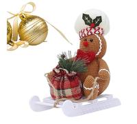 Plush Gingerbread Man | Gingerbread Figurines Ornaments | Gingerbread Figurines Ornaments, Funny Plush Stuffed Gingerbread Men, Festive Winter Pendant Supplies for Outdoor