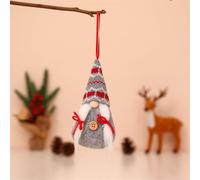 Plush Gnome Hanging Ornament with Santa Doll Theme for Christmas Tree and Holiday Decoration (g)