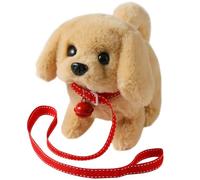 Plush Golden Retriever Toy Puppy Electronic Interactive Dog - Walking, Barking, Tail Wagging, Stretching Companion Animal for Kids Toddlers