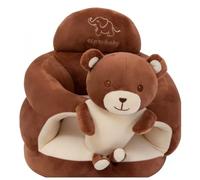 Plush Grey Elephant Baby Sit Up Chair with Ergonomic Back Support for Learning to Sitting, Play and Rest, Sit Me Up Floor Seat for Infant