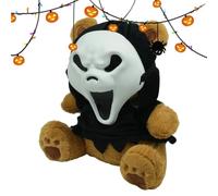 Plush Halloween Bear,Ghost Masque Stuffed Animal for Home,Toy Decor | Halloween Stuffed Bear,Plush Ghost Masque Design,Soft Cuddly Companion Toy,Room Corner Decor,Party Accent,Kids Gift