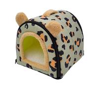 Plush Hamster Bed - Non-Slip Bunny Cave for Winter | Multipurpose Hamster Cave | Small Animals Beds | Cute Hedgehog House for Bunny, Hedgehogs & Sugar Glider
