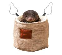 Plush Hamster Bed - Soft Warm Comfortable Pet Bed for Hamster, Ferret, Hedgehog, Bunny, Chinchilla, Parrot, Indoor Cage Nest, Cold Weather, Winter, Small Animal Sleeping Rest