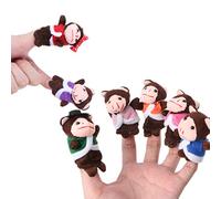 Plush Hand Puppet Finger Monkey for Doll Soft Hand Toy Puppets for Kindergarten Toddler Family Interactive Game Props 7p Wolf Plush Toy
