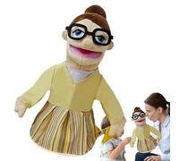 Plush Hand Puppet - Soft Role Toy | 15.7 Inch Career Doll for School Home Classroom Story Theater Learning Entertainment Fun Show Education