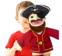 Plush Hand Puppet - Soft Role Toy | 15.7 Inch Career Doll for School Home Classroom Story Theater Learning Entertainment Fun Show Education