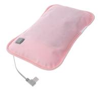 Plush Hand Warmer Hot Water Bottle Bag Portable USB Warming | Plush Cover, Spot Heat Therapy, for Stiff Necks, Shoulders, Desk Use, Camping, Pregnant Women and Mothers