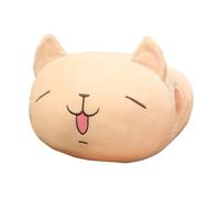 Plush Hand Warmer Throw Pillow With Hand Warmer Cushion Waist Support Cute Cartoon Nap Pillow(Beige)