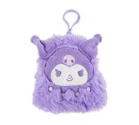 Plush Handbag Keychain Cerda Hello Kitty Kuromi Violet 9,5x11x3 cm