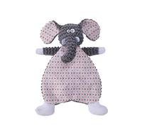 Plush Handkerchief Dog Toy, Dual Sound Chew and Training Toy with Crinkle Paper and Squeaker, Soft Pineapple Plush for Gum Care and Comfort (elephant)